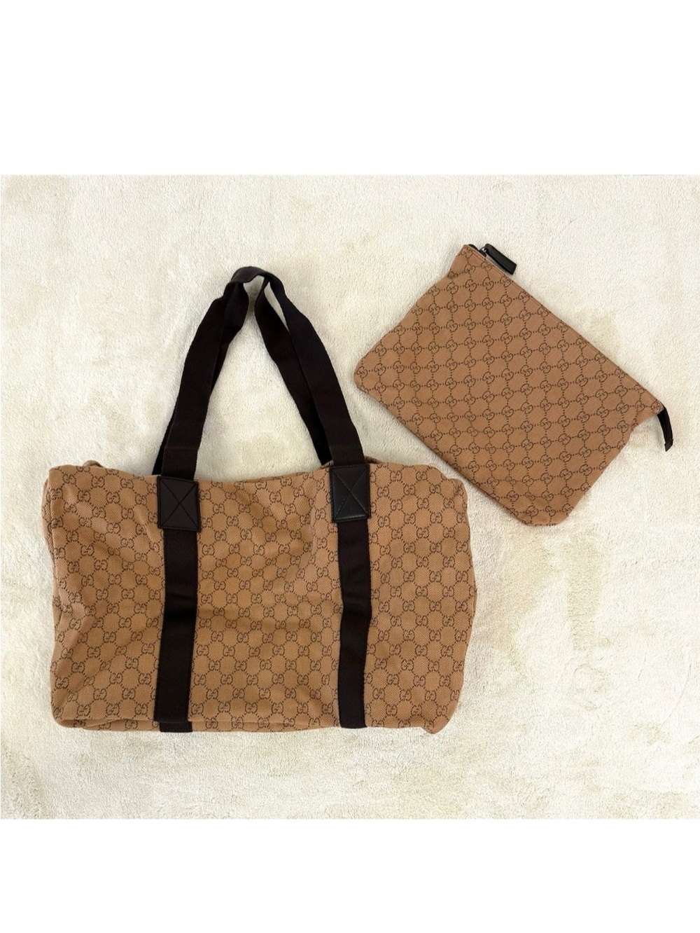 Gucci Large Travel Bag with Matching Pouch